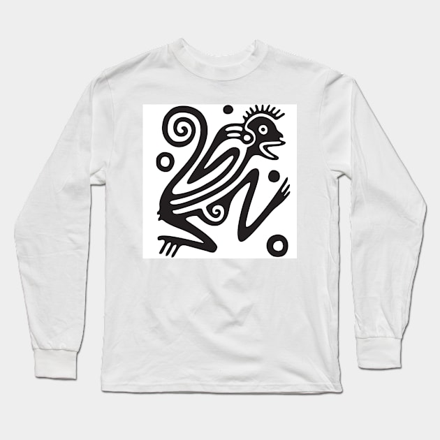 Mexican Motif Abstract Art Long Sleeve T-Shirt by BruceALMIGHTY Baker